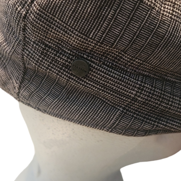 Stetson Mens plain Newsboy Style Cap Size M 100% Cotton - Picture 6 of 6